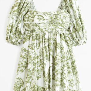 The A&F Emerson Poplin Puff Sleeve Mini Dress